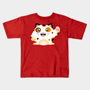 Calico Lucky Cat Kids T-Shirt